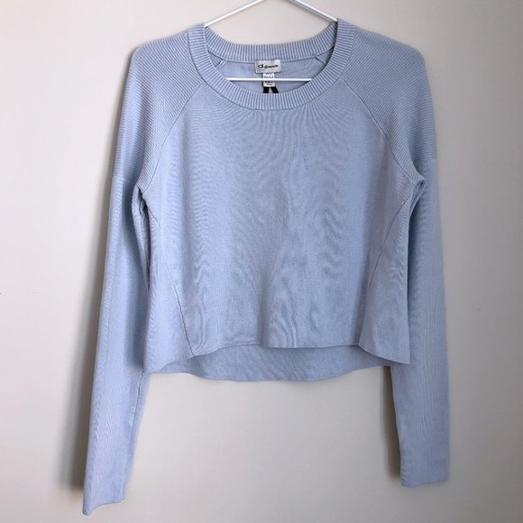 Dynamite Crewneck Knit Sweater Baby Blue - Picture 1 of 6